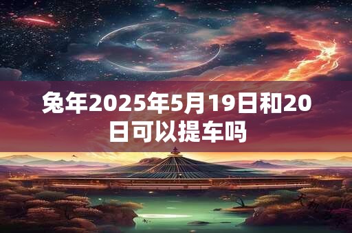 兔年2025年5月19日和20日可以提车吗