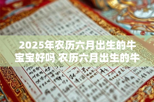 2025年农历六月出生的牛宝宝好吗 农历六月出生的牛宝宝命运