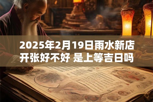 2025年2月19日雨水新店开张好不好 是上等吉日吗