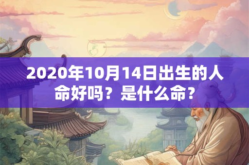 2020年10月14日出生的人命好吗？是什么命？