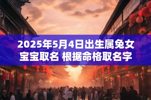 2025年5月4日出生属兔女宝宝取名 根据命格取名字