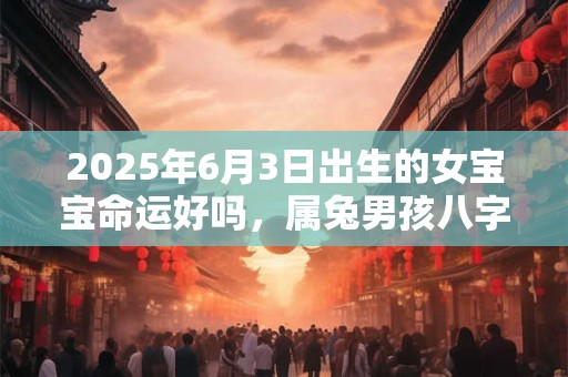 2025年6月3日出生的女宝宝命运好吗，属兔男孩八字命运查询
