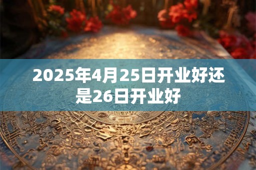 2025年4月25日开业好还是26日开业好