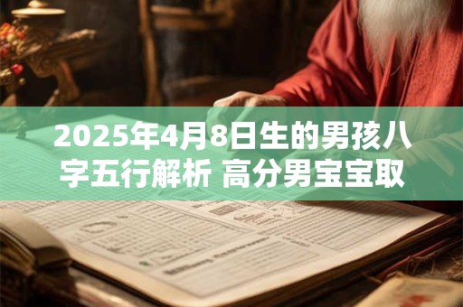 2025年4月8日生的男孩八字五行解析 高分男宝宝取名字