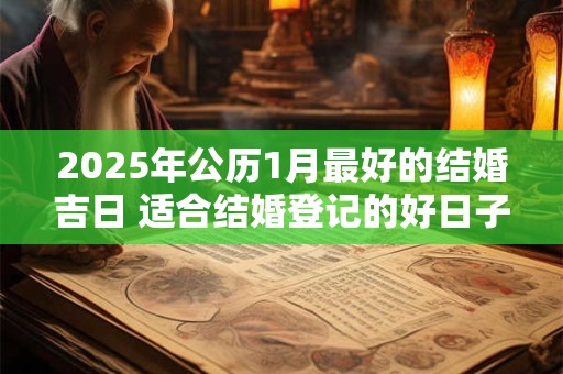 2025年公历1月最好的结婚吉日 适合结婚登记的好日子