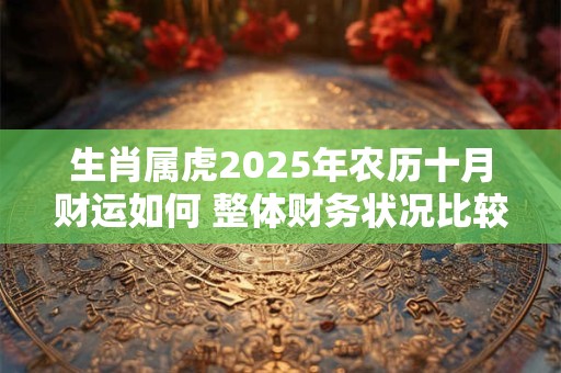 生肖属虎2026年农历十月财运如何 整体财务状况比较乐观 生肖属虎2026年农历十月财运如何 整体财务状况比较乐观