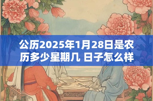 公历2025年1月28日是农历多少星期几 日子怎么样