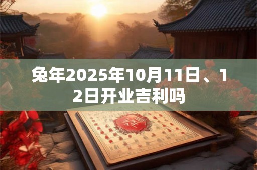 兔年2025年10月11日、12日开业吉利吗
