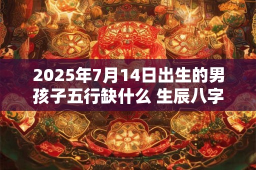 2025年7月14日出生的男孩子五行缺什么 生辰八字高分取名