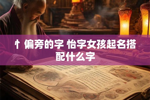 忄偏旁的字 怡字女孩起名搭配什么字