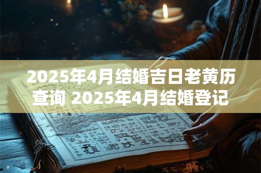 2025年4月结婚吉日老黄历查询 2025年4月结婚登记吉日