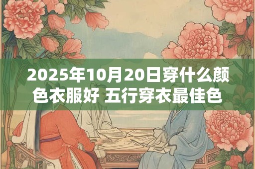 2025年10月20日穿什么颜色衣服好 五行穿衣最佳色