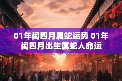 01年闰四月属蛇运势 01年闰四月出生属蛇人命运