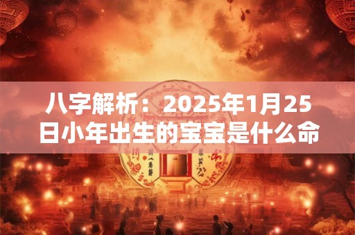八字解析：2025年1月25日小年出生的宝宝是什么命
