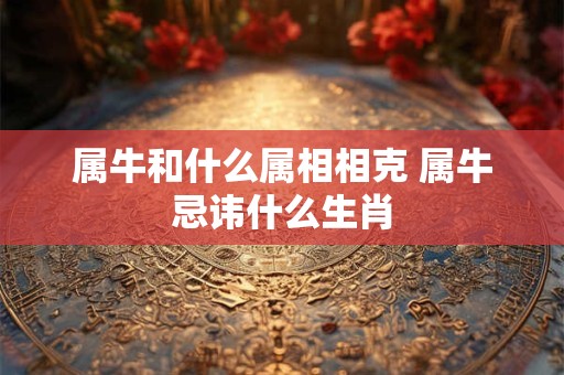 属牛和什么属相相克 属牛忌讳什么生肖