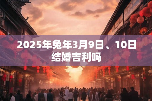 2025年兔年3月9日、10日结婚吉利吗