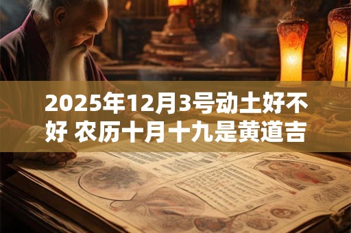 2025年12月3号动土好不好 农历十月十九是黄道吉日吗
