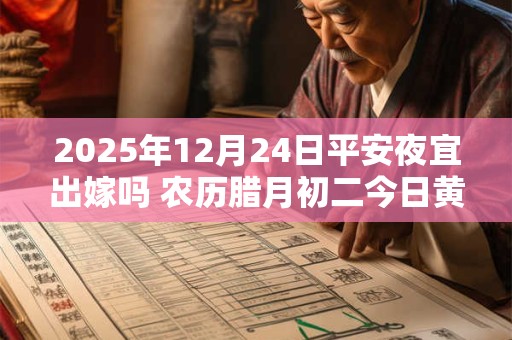 2025年12月24日平安夜宜出嫁吗 农历腊月初二今日黄历