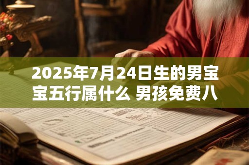 2025年7月24日生的男宝宝五行属什么 男孩免费八字起名