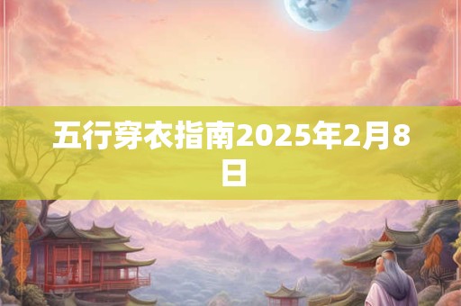 五行穿衣指南2025年2月8日