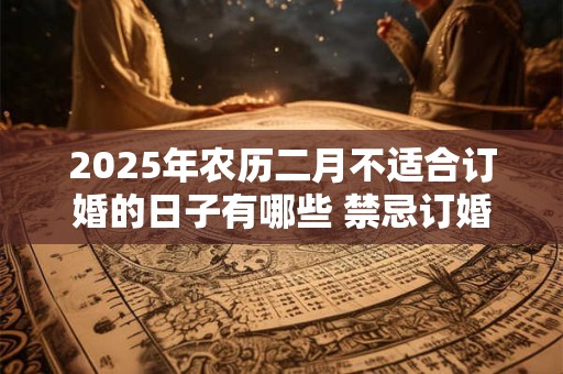 2025年农历二月不适合订婚的日子有哪些 禁忌订婚的日子