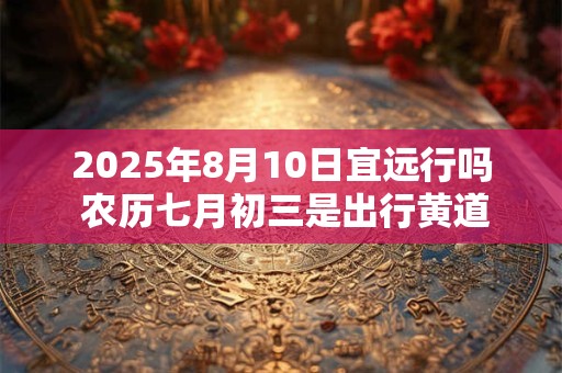 2025年8月10日宜远行吗 农历七月初三是出行黄道吉日吗