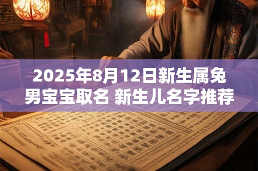 2025年8月12日新生属兔男宝宝取名 新生儿名字推荐