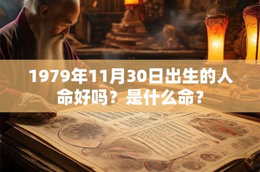 1979年11月30日出生的人命好吗？是什么命？