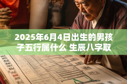 2025年6月4日出生的男孩子五行属什么 生辰八字取名