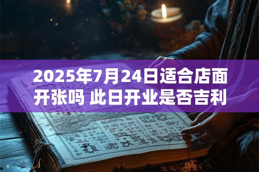 2025年7月24日适合店面开张吗 此日开业是否吉利