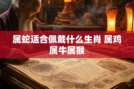 属蛇适合佩戴什么生肖 属鸡属牛属猴
