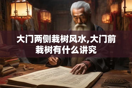 大门两侧栽树风水,大门前栽树有什么讲究