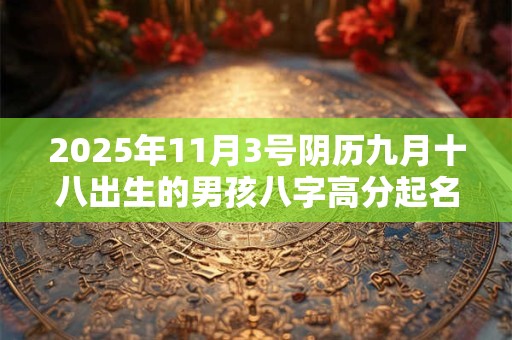 2025年11月3号阴历九月十八出生的男孩八字高分起名字