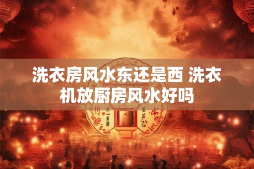 洗衣房风水东还是西 洗衣机放厨房风水好吗