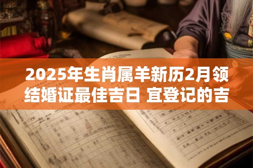 2025年生肖属羊新历2月领结婚证最佳吉日 宜登记的吉利日子