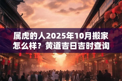 属虎的人2025年10月搬家怎么样？黄道吉日吉时查询一览表