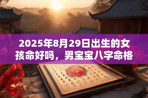 2025年8月29日出生的女孩命好吗，男宝宝八字命格