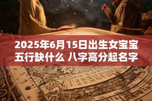 2025年6月15日出生女宝宝五行缺什么 八字高分起名字
