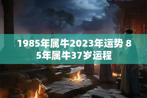 1985年属牛2023年运势 85年属牛37岁运程