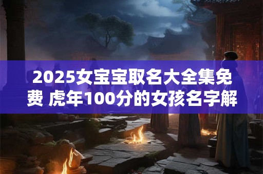 2025女宝宝取名大全集免费 虎年100分的女孩名字解析