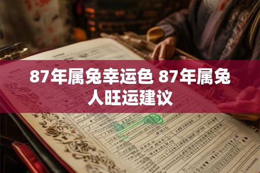 87年属兔幸运色 87年属兔人旺运建议 87年属兔幸运色 87年属兔人旺运建议