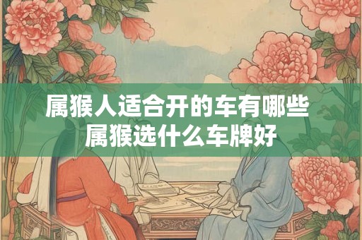 属猴人适合开的车有哪些 属猴选什么车牌好