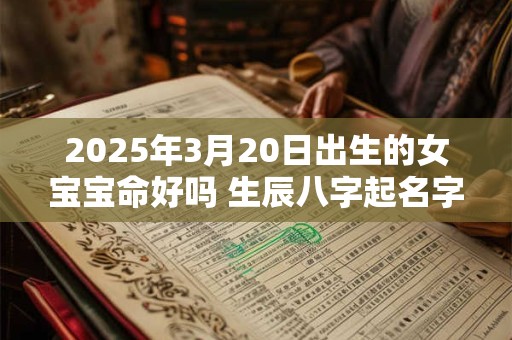 详细阅读:2025年3月20日出生的女宝宝命好吗 生辰八字起名字 2025年3月20日出生的女宝宝命好吗 生辰八字起名字