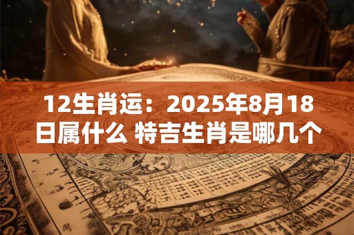 12生肖运：2025年8月18日属什么 特吉生肖是哪几个