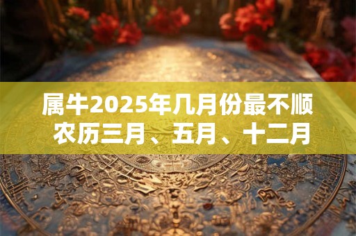 属牛2025年几月份最不顺 农历三月、五月、十二月