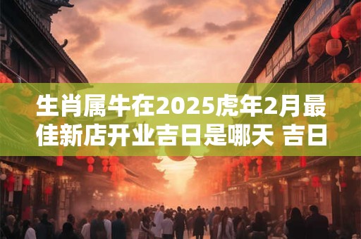 生肖属牛在2025虎年2月最佳新店开业吉日是哪天 吉日分析
