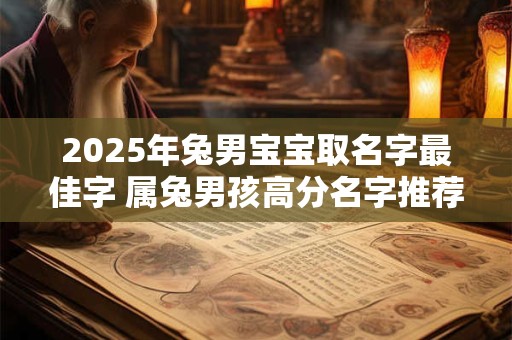 2025年兔男宝宝取名字最佳字 属兔男孩高分名字推荐