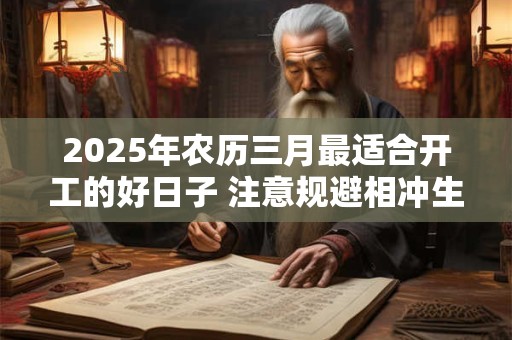 2025年农历三月最适合开工的好日子 注意规避相冲生肖