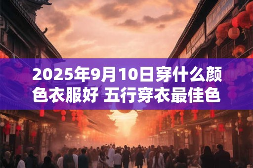 2025年9月10日穿什么颜色衣服好 五行穿衣最佳色