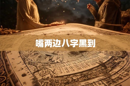 嘴两边八字黑到 嘴两边八字黑到